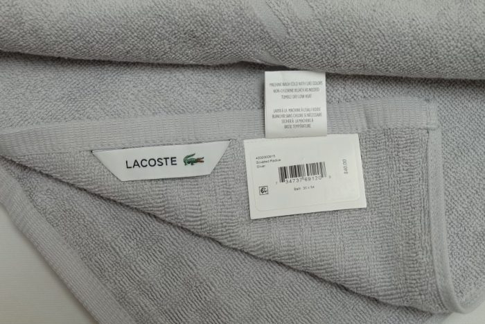 Monotone Bath Towel - Silver