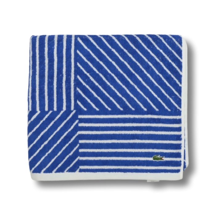 Striped Bath Towel - Surf Blue