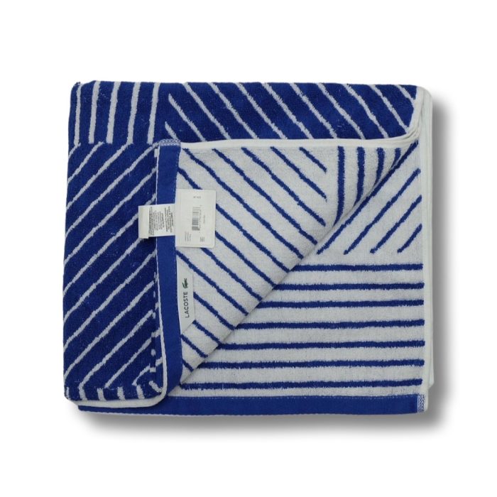 Striped Bath Towel - Surf Blue