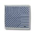 Striped Face Towel - Denim Blue