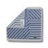 Striped Face Towel - Denim Blue