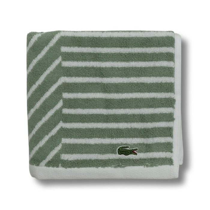 Striped Hand Towel - Aloe