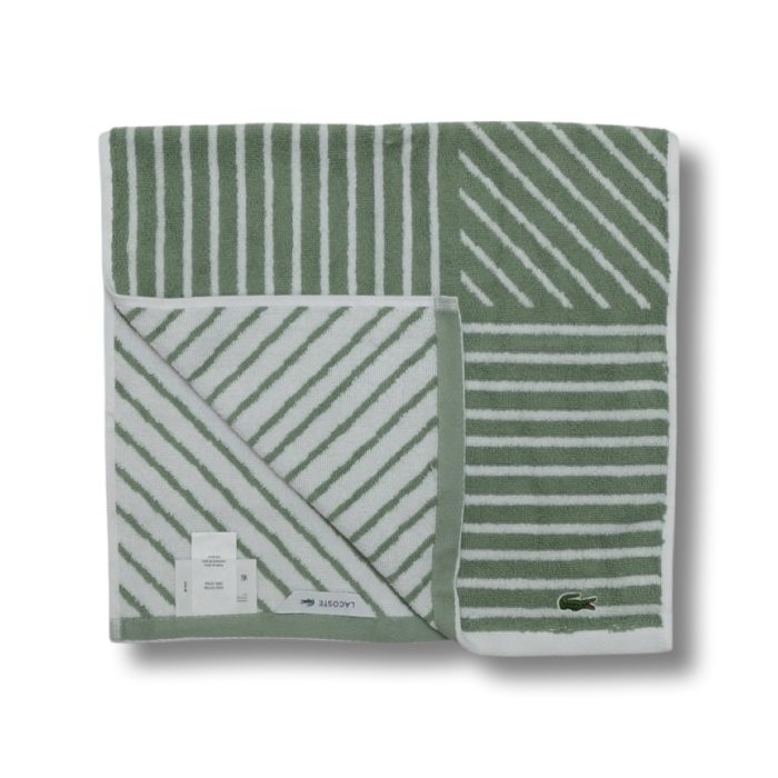 Striped Hand Towel - Aloe