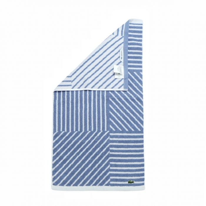 Striped Hand Towel - Denim Blue