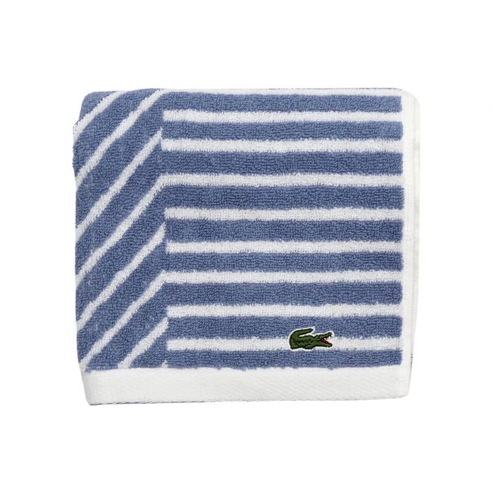 Striped Hand Towel - Denim Blue