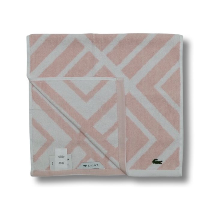 Striped Hand Towel - Light Pink