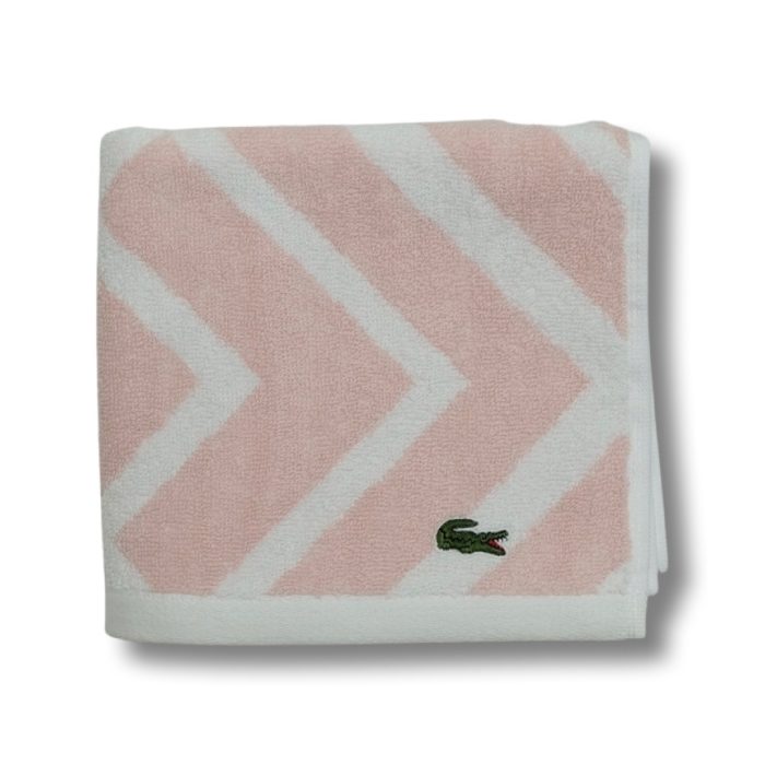 Striped Hand Towel - Light Pink