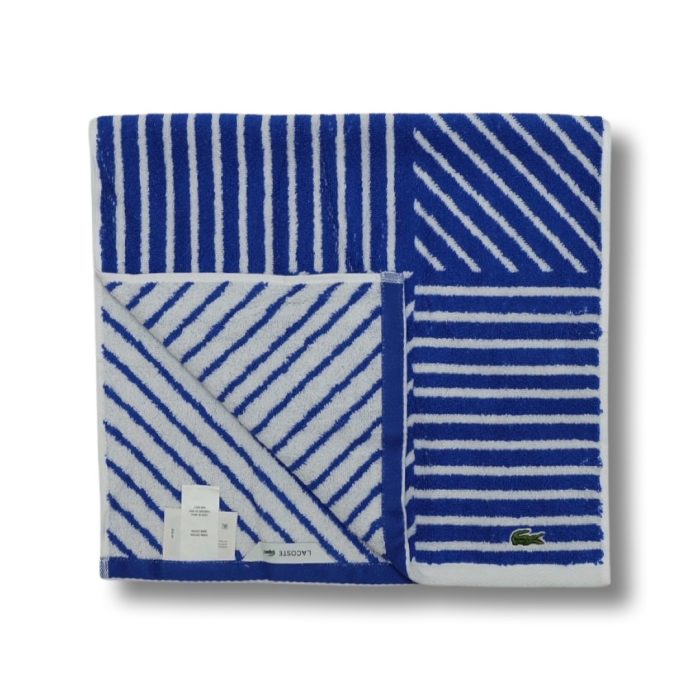 Striped Hand Towel - Surf Blue