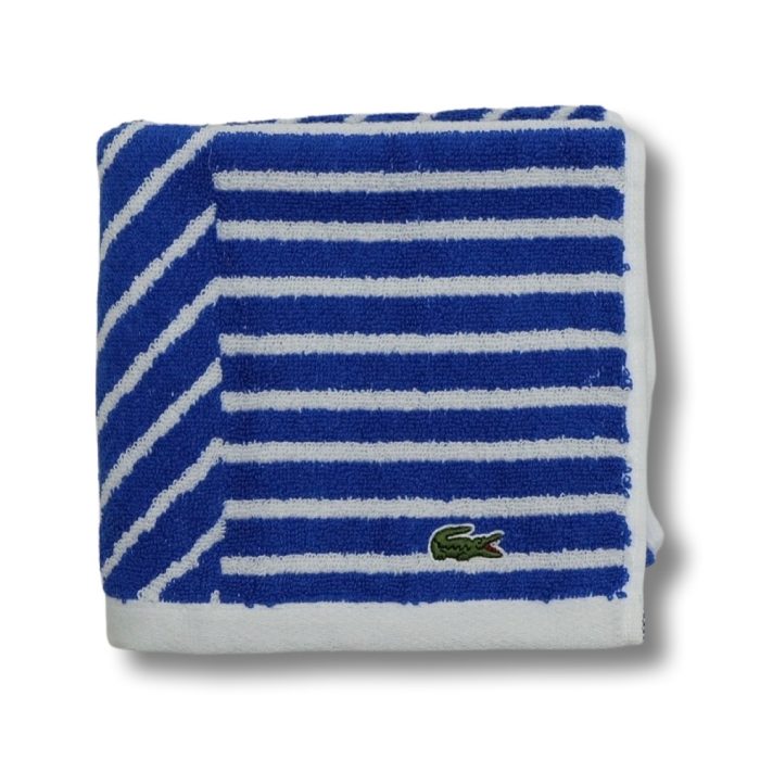 Striped Hand Towel - Surf Blue