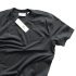 Roundneck Embroidered Pique - Black