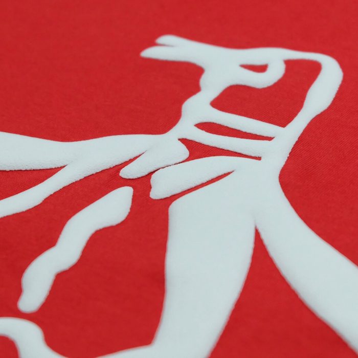 Penguin Roudneck Embossed Logo - Red