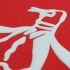 Penguin Roudneck Embossed Logo - Red