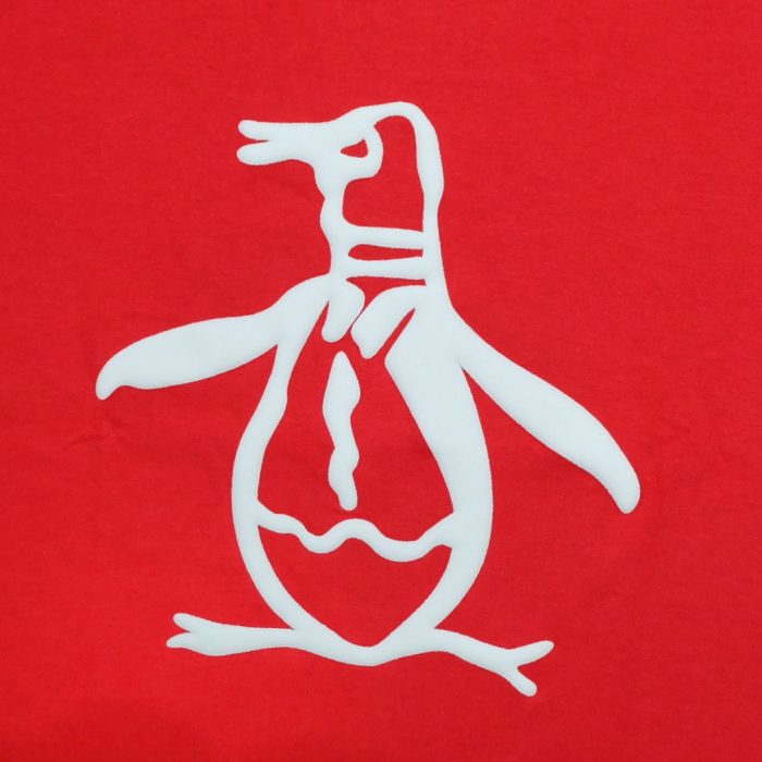 Penguin Roudneck Embossed Logo - Red