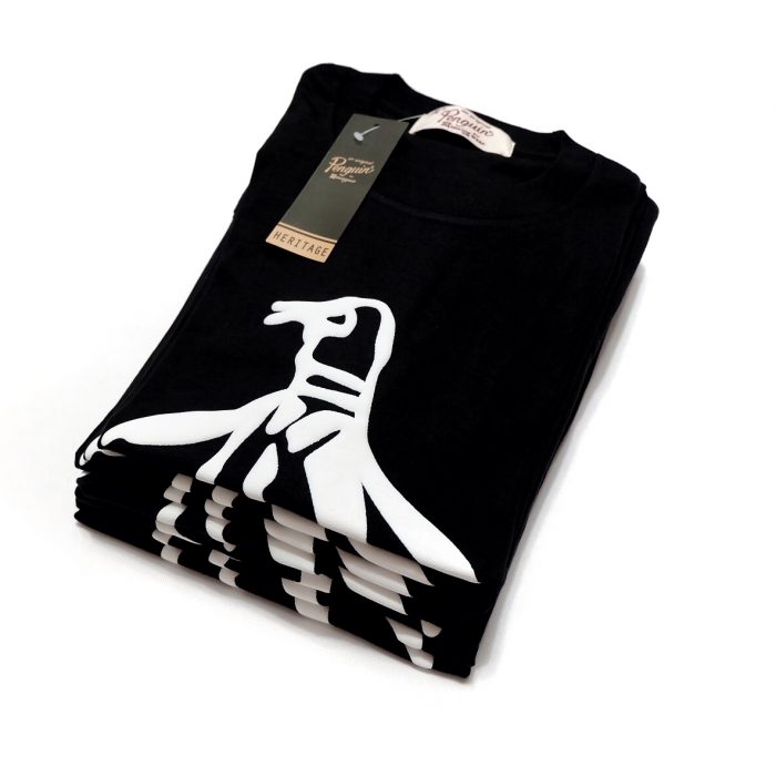 Penguin Roudneck Embossed Logo - Black