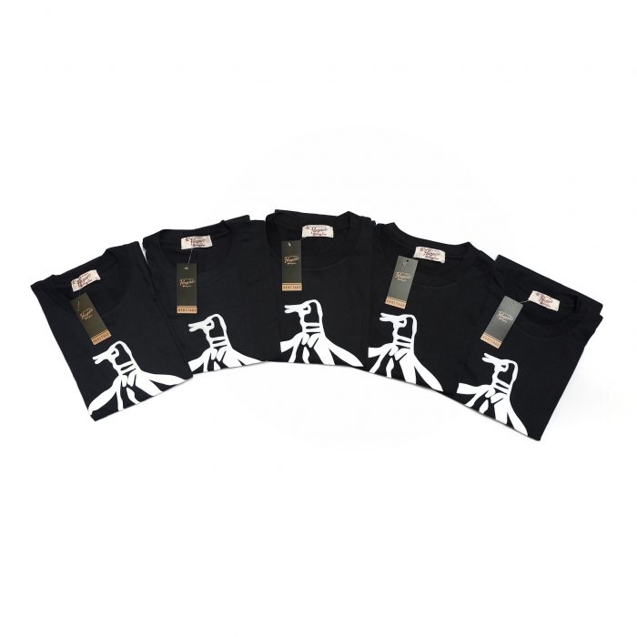 Penguin Roudneck Embossed Logo - Black