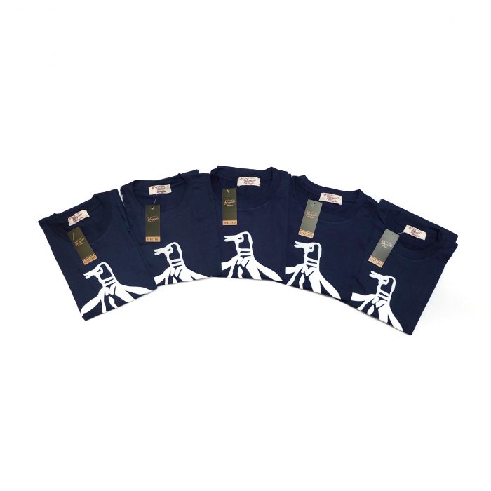 Penguin Roudneck Embossed Logo - Navy Blue