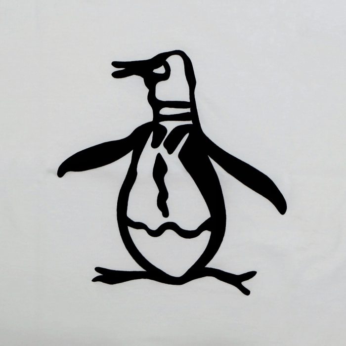 Penguin Roudneck Embossed Logo - White