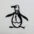 Penguin Roudneck Embossed Logo - White