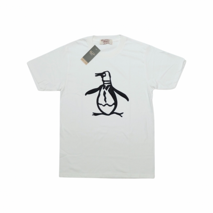 Penguin Roundneck (Embossed) Big Logo - White
