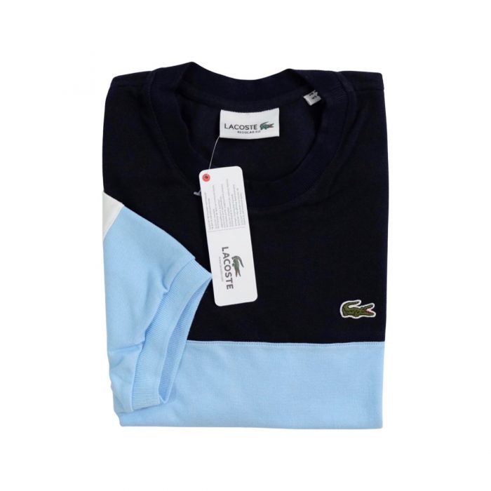 Roundneck Souple Color Block - Light Blue