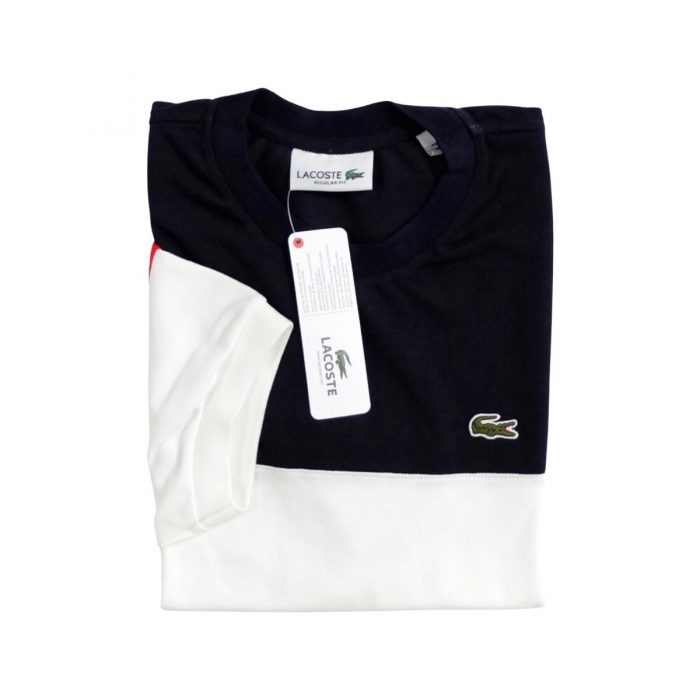 Roundneck Souple Color Block - Navy / White