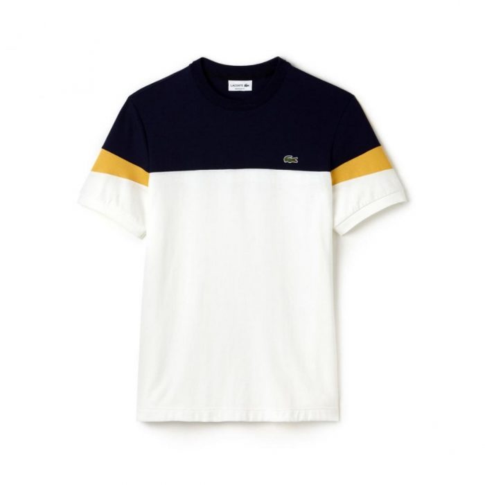 Roundneck Souple Color Block - White / Black