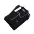 Piped Interlock - Black