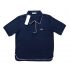 Piped Interlock - Navy Blue