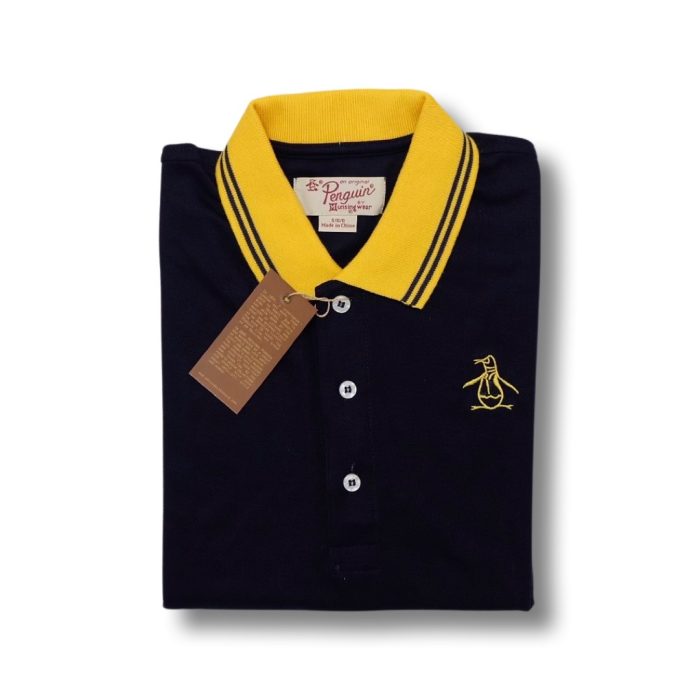 Penguin Pete Pique - Navy Blue