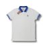 Penguin Pete Pique - White Royal Blue