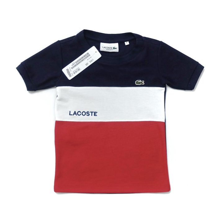 Roundneck Tri Color for Kids - Navy Blue/Red