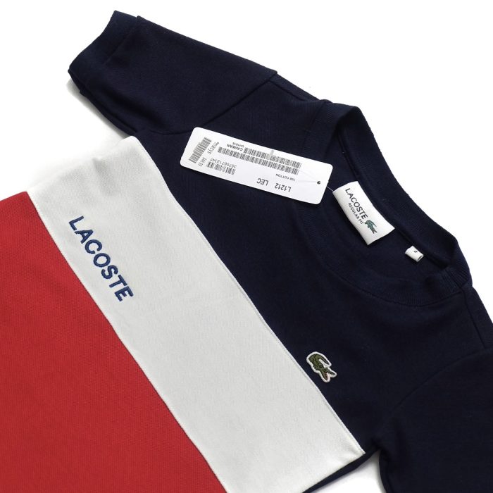 Roundneck Tri Color for Kids - Navy Blue/Red
