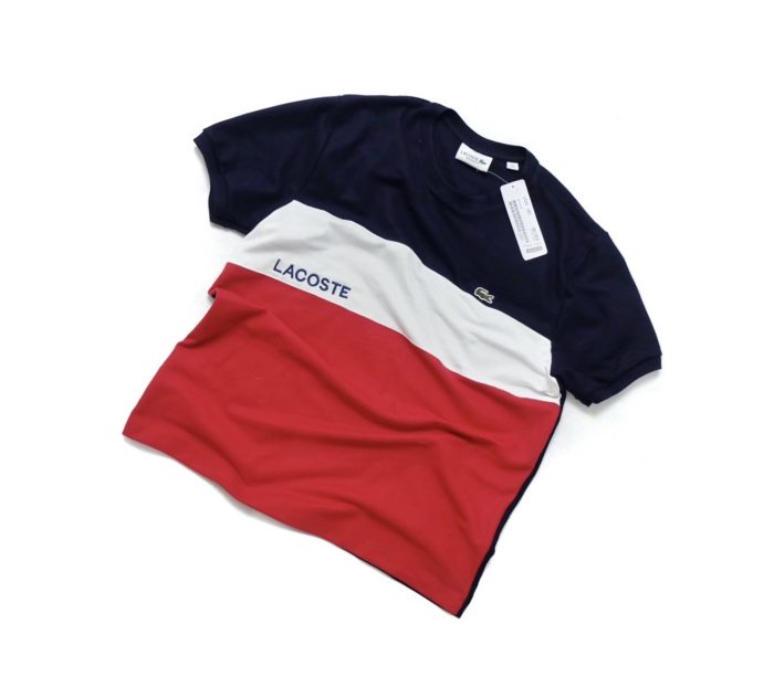 Roundneck Tri Color - Navy Blue/Red