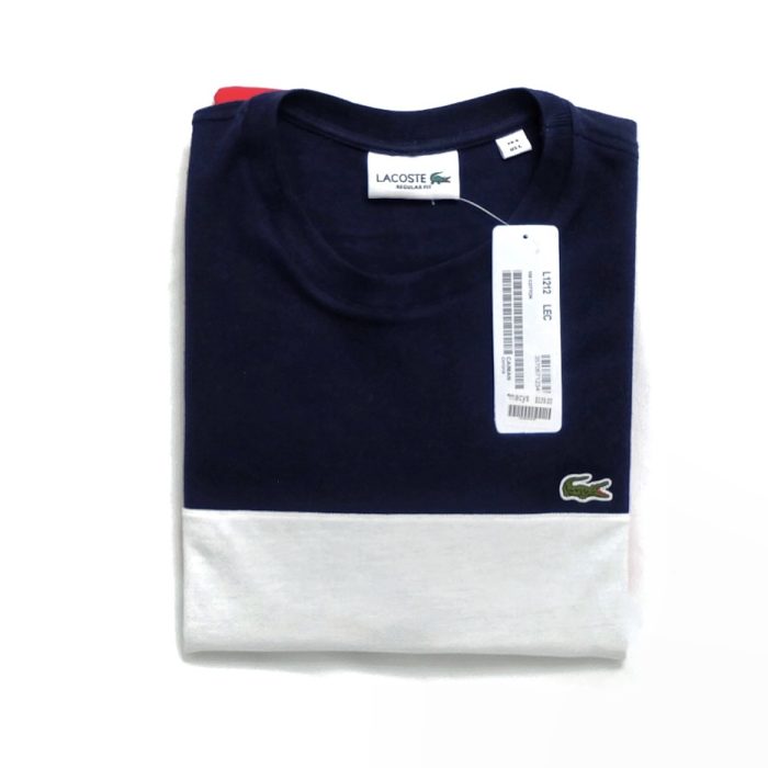 Roundneck Tri Color - Navy Blue/Red