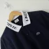 Knitted Collar Polo Shirt - Navy Blue