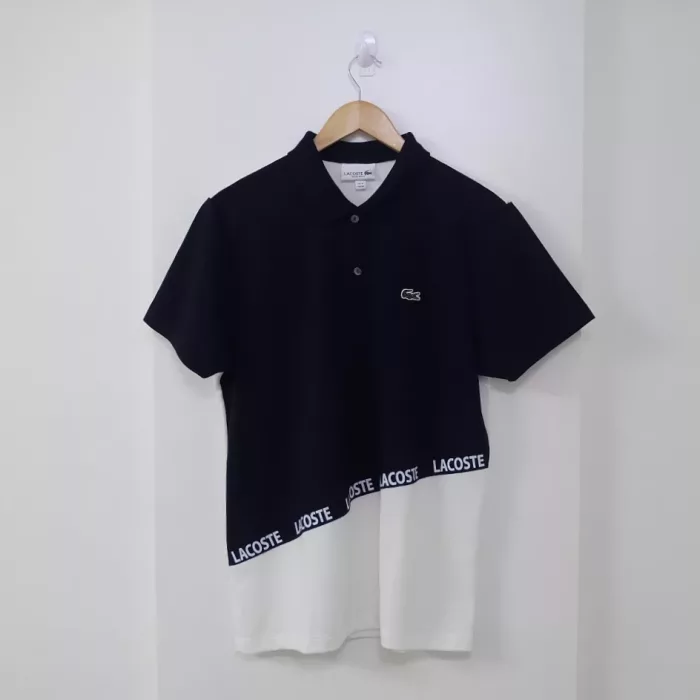 Slant Print - Navy Blue